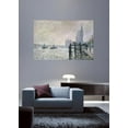 thumbnail image 2 of Wallhogs Monet The Thames Below Westminster (1871) Poster Wall Mural, 2 of 2