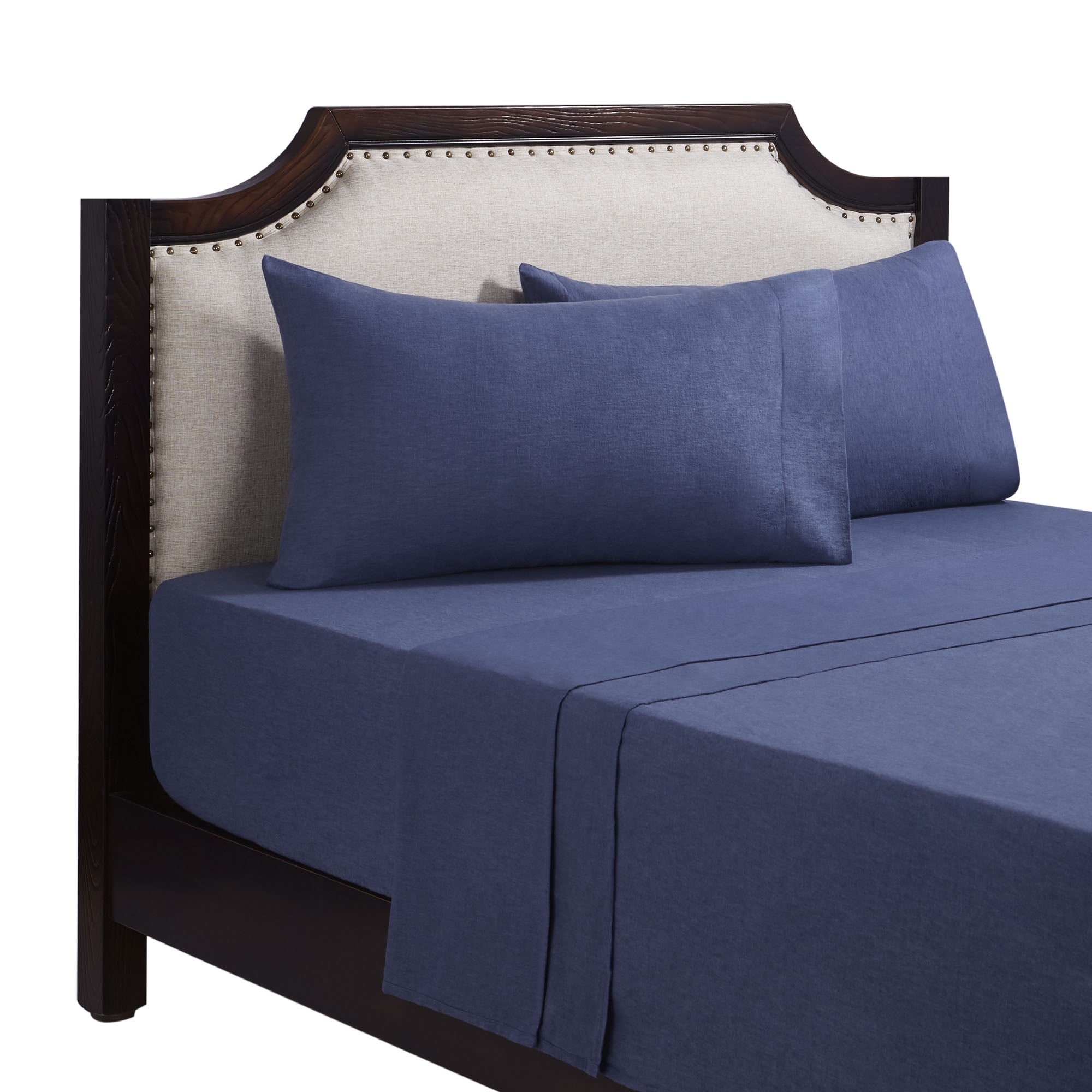 Mainstays 4-Piece Oceana Blue Flannel Sheet Set