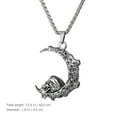 thumbnail image 3 of OUNONA  Moon Skull Necklace Pendant Mother's Day Gift Miss, 3 of 8