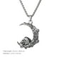 thumbnail image 5 of Collar colgante de luna Punk Skulle Collar collar Vintage Cadena Mujeres Regalo, 5 of 5