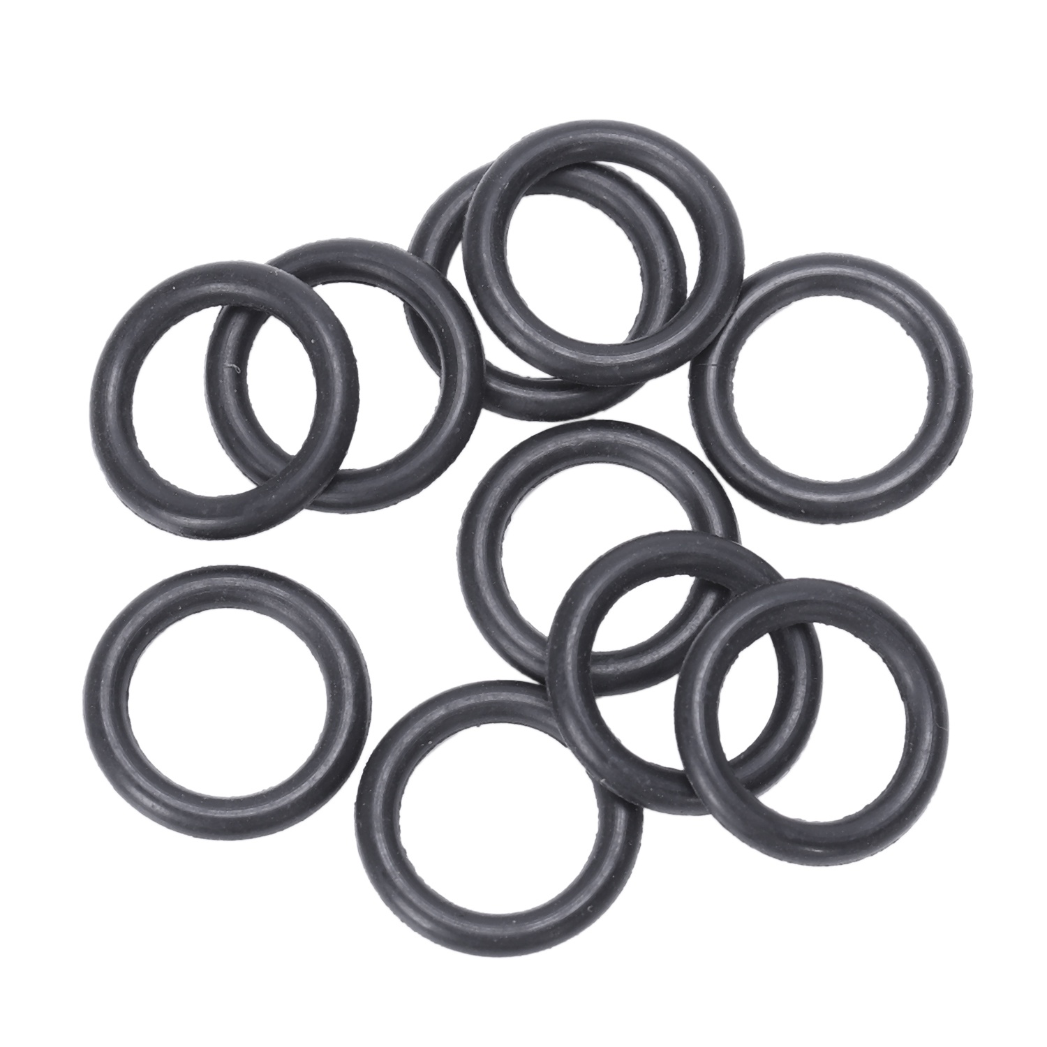 10 pcs 13 mm x 2 mm Flexible Rubber O Ring Seal Washers Black