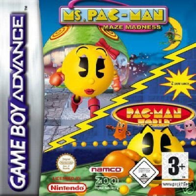 Ms. Pac-Man Maze Madness / Pac Man World - Game Boy Advance
