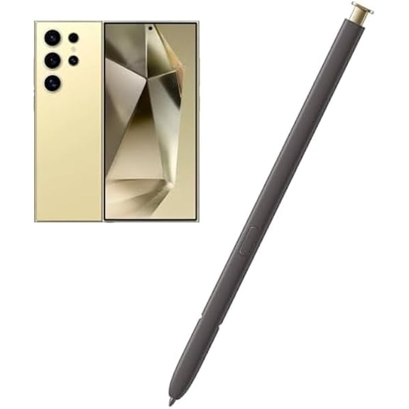 Galaxy S24 Ultra S Pen Replacement Compatible with Samsung Galaxy S24 Ultra,S24 Stylus Pen for Galaxy S24 Ultra Touch S Pen,US Version,EJ-PS928BYEGUS,WithoutBluetooth(Yellow Gold)