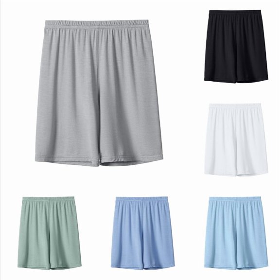 Krdevn Boys & Girls' Lounge Shorts, Ultra-Soft Solid Color Summer Casual Shorts,Grey