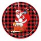 thumbnail image 1 of Herramienta para hornear galletas de fondant tridimensional con temática navideña con juego de sellos de émbolo, pan de jengibre para niño/niña, muñeco de nieve, Papá Noel, árbol de Navidad, reno,, 1 of 1