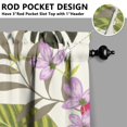 thumbnail image 5 of Botanical Paradise Hawaiian Kitchen Curtains Set 27.5x36in Polyester Valance and Tiers, Floral Leaves Window Curtains for Summer Home Kitchen Decor, 5 of 6