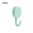 thumbnail image 2 of QualitChoice 10PCS Wall Hanger Self Adhesive Round Storage Hook Key Holder Living Room Green, 2 of 6