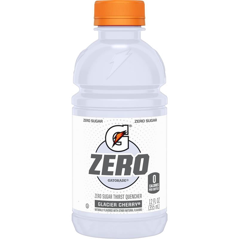 Gatorade Zero Sugar Sports Drinks, Glacier Cherry, Apple, Watermelon, Variety Pack, 12 oz, 18 Ct.