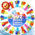 thumbnail image 1 of 592 PCS Globos de agua-Globos de agua a granel-Bombas de agua- Globos de agua Tirachinas-Globos de agua Lucha- Globos de agua para niños-Relleno de globos de agua-Juegos de globos de agua-Juego de globos Fiesta para niños Sailing Electrónica, 1 of 6