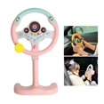 thumbnail image 1 of tredstone Simulated Steering Wheel for Kids Driving Controller W/Music and Light Pink, 1 of 8