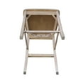 thumbnail image 5 of International Concepts Wooden X-Back Stool in Washed Gray Taupe, 5 of 9