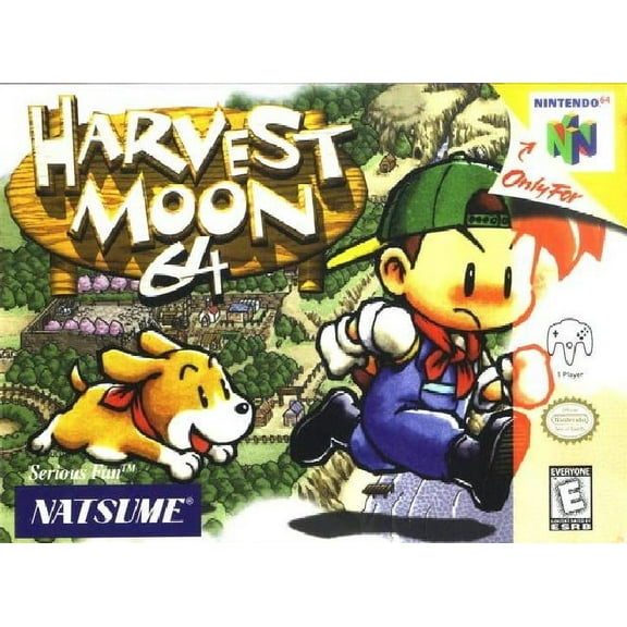 Restored Harvest Moon 64 (Nintendo 64, 1999) N64 Farming Game (Refurbished)
