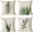 Plant 04, variant on Set of 4 Floral Decorative Throw Pillow Covers 18x18 Inch Plant Pillow Covers Lotus Leaf Linen Square Pillow Cases Flower Outdoor Sofa Couch Home Bed Decor Cushion Covers (18 by 18)
