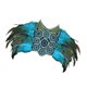 thumbnail image 3 of Chal de plumas artificiales para disfraz de cosplay para cóctel de Año Nuevo Azul, 3 of 9