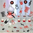 thumbnail image 5 of Rock and Roll Confetti, Rock and Roll Party Decorations, Rock and Roll Ring Guitar Rock Gesture Musical Note Optical Disc Confetti, Set of 200 Pieces for Women Men Bachelorette Party, 5 of 7