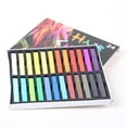 CHEEPUM 24 Color Hair Chalk Temporary Coloring DIY Pastel Salon Kit