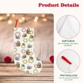 thumbnail image 4 of Wukai Donut Sloth Print Christmas Stockings 18" Christmas Stocking Snowman Burlap Plaid Xmas Stocking Holiday Christmas Decoration Gifts for Family Kids, 4 of 7