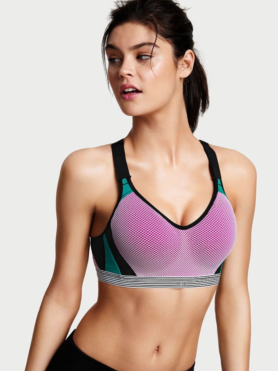 Victoria's Secret The Player by Victoria Sport Lace-Up Sports Bra ($25) ❤  liked on Polyvore featuring activewear, spor… in 2023