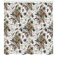 thumbnail image 3 of Ambesonne Multicolor Shower Curtain, Flora Pattern, 69"Wx84"L, Multicolor, 3 of 3