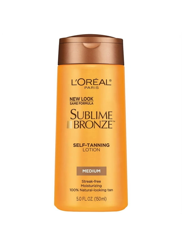 L'Oreal Paris Sublime Bronze Self-Tanning Lotion, Medium Natural Tan, 5 fl oz
