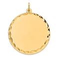 thumbnail image 3 of 925 Gold Plated Silver Sterling Silver Gold Plated Engraveable Round Polished Disc Charm Pendant, 3 of 6