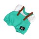 thumbnail image 5 of Ropa de muñeca de peluche 17 cm Hugo conjunto de camisa y mono verde, 5 of 9