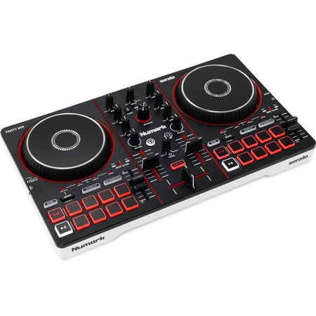 Numark Party Mix III USB DJ Controller with LED Lights Serato Lite for Events