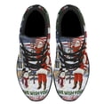 thumbnail image 2 of Santa Claus We Wish You Ameri ChriStas American flag Shoes Sneakers Black Size 3.5, 2 of 7