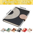 thumbnail image 3 of A5 Leather Journal Notebook 170 Pages Lined Notepad with Magnetic Closure Stationery Supplies - Black, 3 of 5