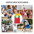 thumbnail image 5 of Myanmar Flag Men Basketball Sports Jersey Running Fitness Multifunction Sleeveless tshirt Exclusive Custom Name Nunber, 5 of 10