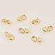 thumbnail image 5 of 10 broches de gancho en forma de S chapados en oro de 18 quilates para collares y joyería DIY., 5 of 7