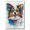 thumbnail image 3 of Papillon Dog Canvas Wall Art Prints,Watercolor Dog Art Canvas Painting Poster,Pet Canvas Painting Puppy Artwork 8x12 inches, 3 of 6