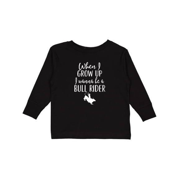 Inktastic Future Bull Rider Rodeo Boys Long Sleeve Toddler T-Shirt