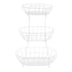 thumbnail image 1 of Cesta de frutas de metal de 3 niveles, multifuncional, para encimera, para almacenar verduras blanco, 1 of 9