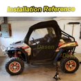 thumbnail image 2 of Dasen Adjustable Front and Rear Suspension 3 Inch Rise Lift Kit + Sway Bar Compatible with Polaris RZR S 800/RZR 4 800, 2 of 4
