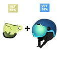 thumbnail image 2 of EnzoDate Esquí Cascos de Nieve con Gafas Integradas Escudo 2 en 1 Casco de Snowboard Máscara Desmontable Lente de Mejora Luz Amarilla Intercambiable, 2 of 5