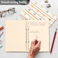 thumbnail image 4 of FORMRS 1-Subject Spiral Notebook 8" x 5" College Ruled 60 Refillable Sheet A5 Hard Cover, 2 Pack, Beige Nautical Pattern, 4 of 7