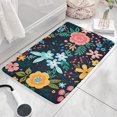 thumbnail image 3 of Pioneer Flower Floral Print Flannel Non Slip Door Rugs,Washable Door Mats Indoor,Decorative Door Mats,Dirt-Resistant and Absorbent Doormat for Entrance,Bedroom,Kitchen,Bathroom,23.5"x16", 3 of 5