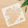 thumbnail image 4 of 1 pc PET Hollow Out Drawing Painting Stencils for DIY Scrapbook Photo Album Grape 300x300mm, 4 of 9