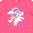 thumbnail image 4 of Inktastic Little Sister Unicorn Youth T-Shirt, 4 of 5