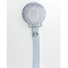 Personalized Initial Moroccan Tile Pacifier Clip