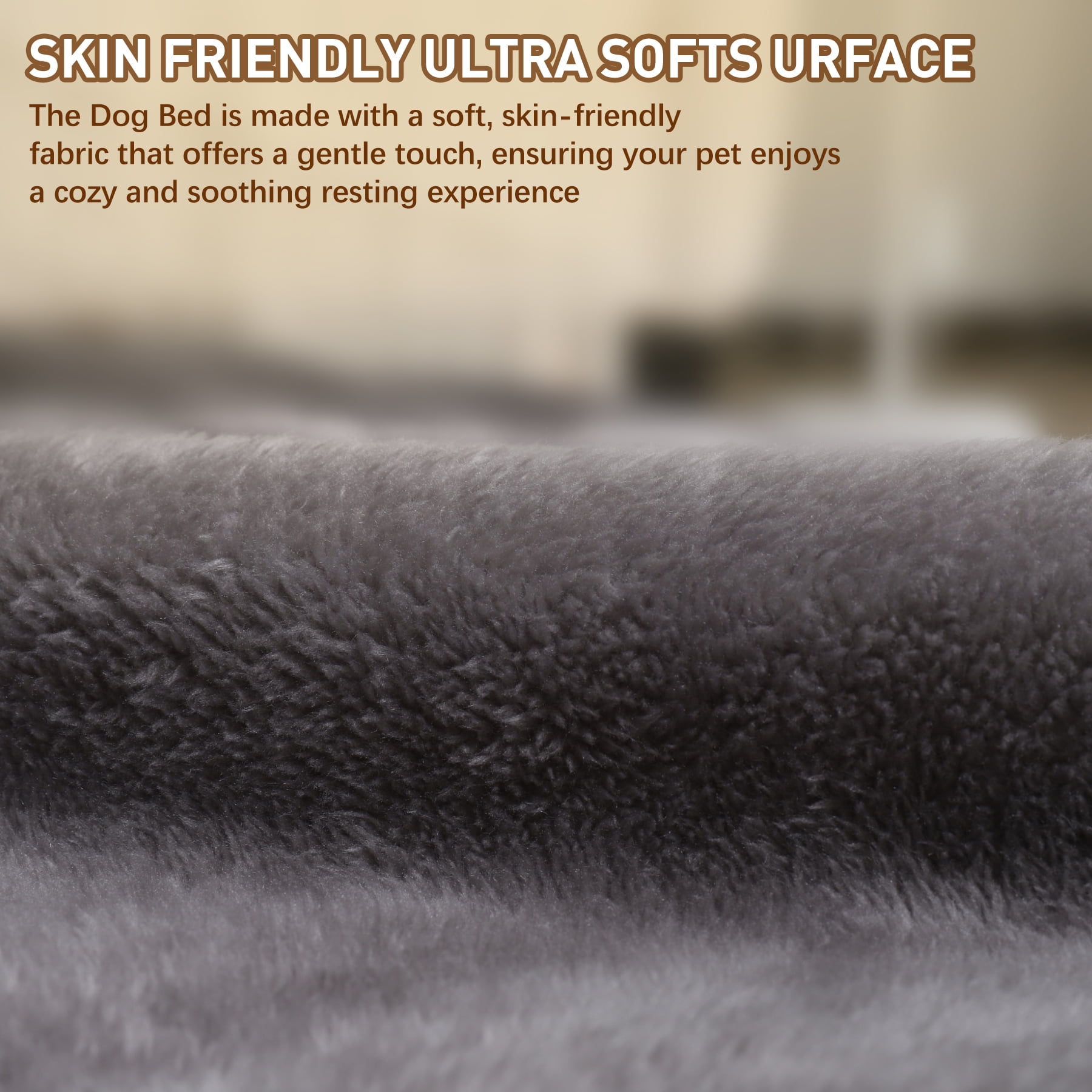 Waterproof 35" Dog Bed for Large Dogs with Removable Washable Cover