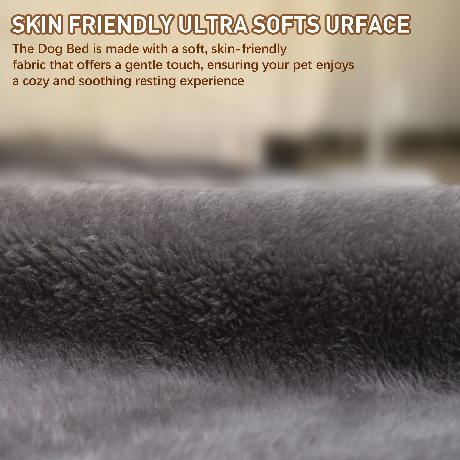 KSIIA Waterproof Large Dog Bed, 35"x22", Removable Cover photo 3