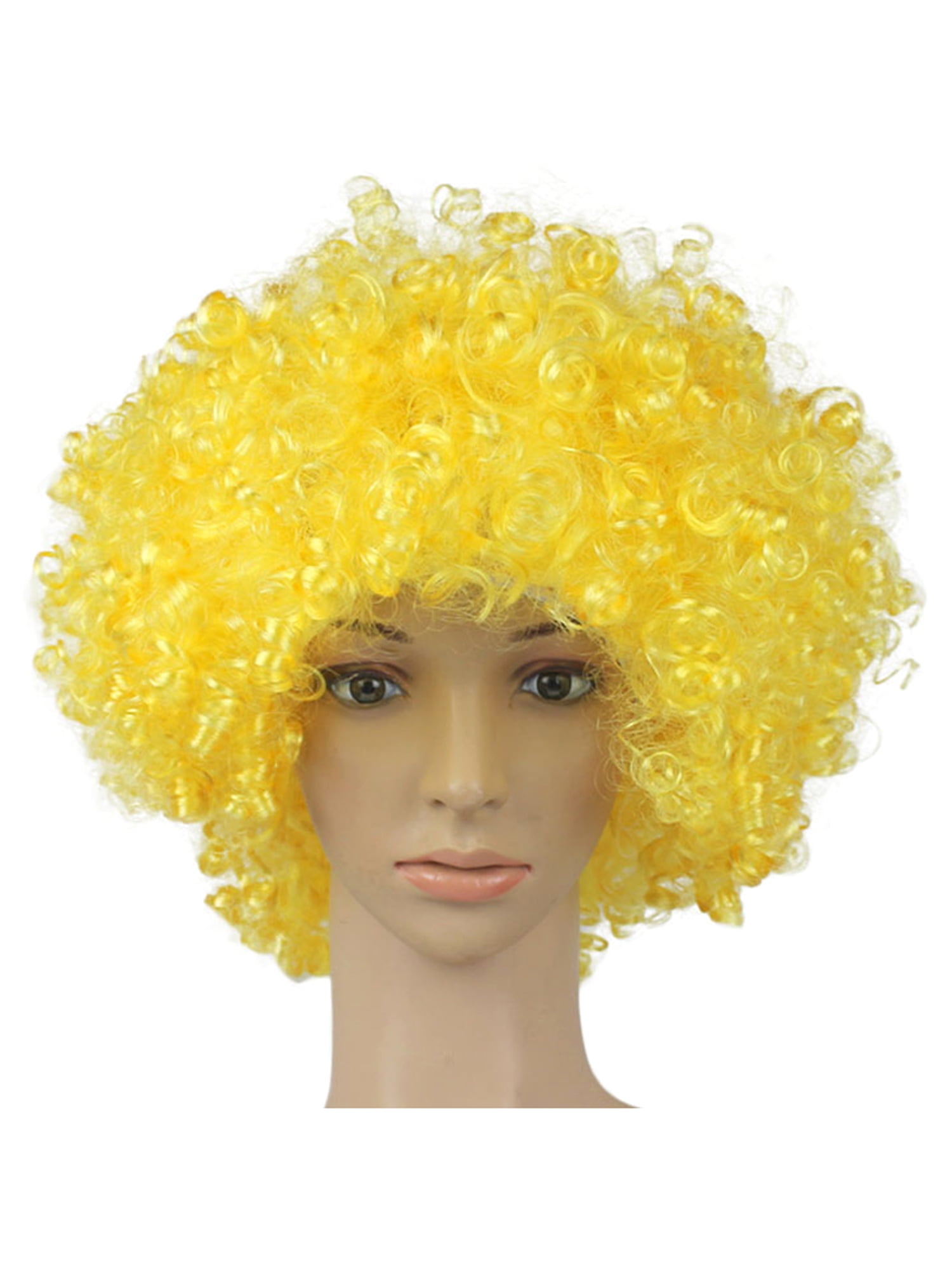 Masquerade Curly Hair Circus Disguise Mardi Gras Clown Cosplay Party