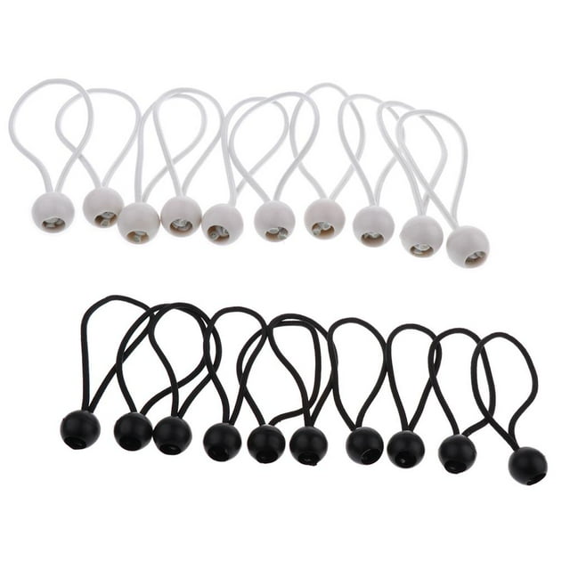 koolsoo 20pcs Bungee Cord Ball Bungees Strong Tie Downs Straps Canopy Tent Accessory