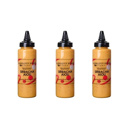 Terrapin Ridge Farms Sriracha Aioli Garnishing Squeeze (Sriracha Aioli, 7.75 OZ (Pack of 3))