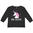thumbnail image 3 of Inktastic Big Sister Unicorn Girls Long Sleeve Toddler T-Shirt, 3 of 5
