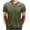 Green, variant on YUNAFFT Shirts for Men Clearance Men Short Sleeve Casual Fashion Round Neck Pullover Buttons T Shirt Blouse Discount