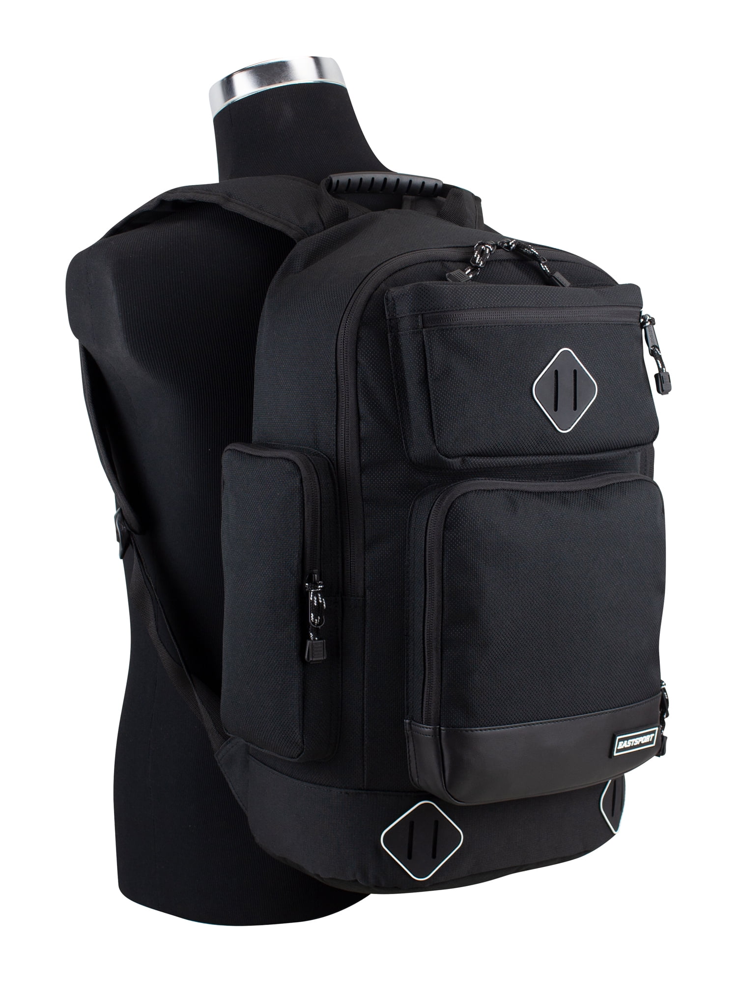 Eastsport Unisex Valedictorian Black Backpack