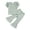 Green, variant on REDARER Girls Summer Short Sleeve Solid Ruffles Tops and Flare Shorts 2PCS Outfits Clothes Set,4-5 Years